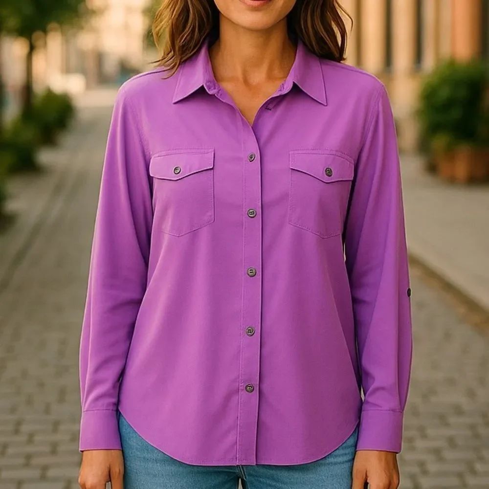 Covington Career Wear Button Up Blouse Size Large 14/16